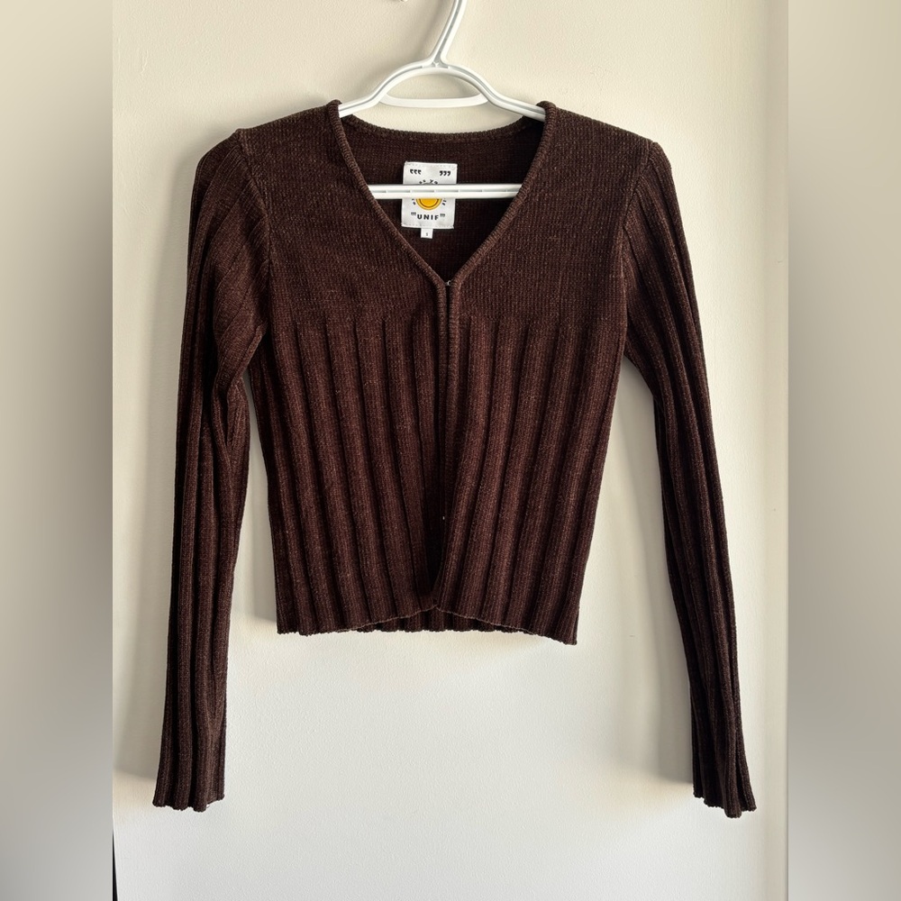Unif , sweater , small , brown